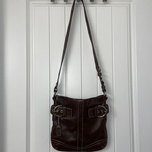 Coach Brown Leather crossbody